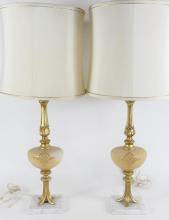 PAIR RETRO TABLE LAMPS