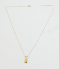 "NUGGET" PENDANT ON CHAIN