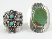 2 TURQUOISE RINGS