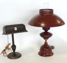 TWO VINTAGE LAMPS