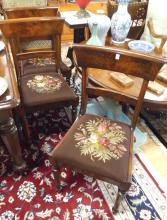 SET OF ROSEWOOD DINING CHAIRS