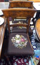 SET OF ROSEWOOD DINING CHAIRS