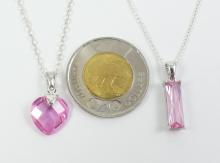 2 PENDANT NECKLACES