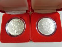 2 U.S. SILVER DOLLARS