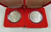 2 U.S. SILVER DOLLARS