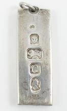 SILVER INGOT PENDANT