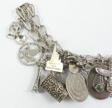 STERLING CHARM BRACELET