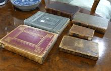 SIX ANTIQUE BOOKS