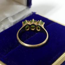 10KT GOLD JADE RING