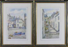 SET OF FIVE T.H. VICTOR WATERCOLOURS