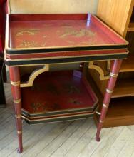 ASIAN TWO-TIER TRAY TOP TABLE