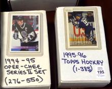 SEVEN BOXES OF HOCKEY CARDS AND STICKERS