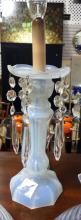 OPALESCENT GLASS SHADES AND LAMP