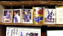 SEVEN BOXES OF HOCKEY CARDS AND STICKERS