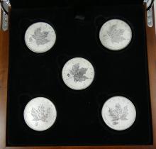 5 CANADIAN FINE SILVER COINS - no tax