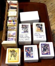 SEVEN BOXES OF HOCKEY CARDS AND STICKERS