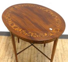 INLAID MAHOGANY PARLOUR TABLE