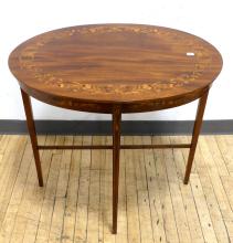 INLAID MAHOGANY PARLOUR TABLE