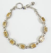 CITRINE INLINE BRACELET