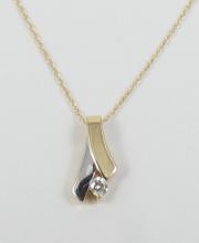 DIAMOND PENDANT ON CHAIN