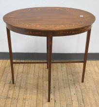 INLAID MAHOGANY PARLOUR TABLE