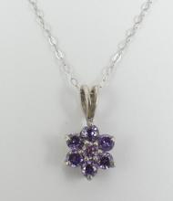 AMETHYST PENDANT ON CHAIN