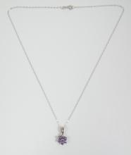 AMETHYST PENDANT ON CHAIN