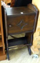 WALNUT TELEPHONE STAND