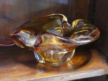 FOUR PIECES OF ART GLASS