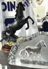 HORSE FIGURINES AND PAPERWEIGHT