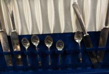 ASSORTED SILVERPLATE FLATWARE AND SERVERS