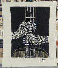ASSORTED ARTWORK & ARTIST'S PORTFOLIO CASE