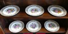 ANTIQUE FRENCH DESSERT PLATES