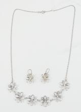 DIAMOND NECKLACE & EARRINGS