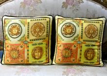 VERSACE SILK PILLOWS