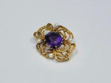 14K GOLD BROOCH