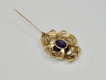 14K GOLD BROOCH