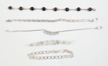 5 STERLING BRACELETS
