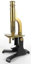 ANTIQUE BRASS MICROSCOPE