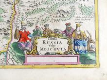 17TH CENTURY MAP OF RUSSIA