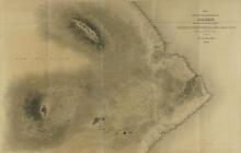 PART OF THE ISLAND OF HAWAII 19TH CENTURY MAP