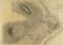 PART OF THE ISLAND OF HAWAII 19TH CENTURY MAP