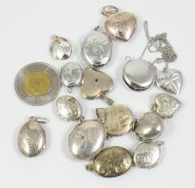 15 STERLING LOCKETS