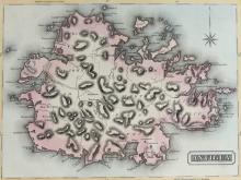 1823 MAP OF ANTIGUA