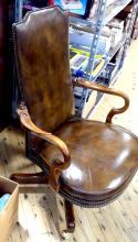 LEATHER OFFICE ARMCHAIR