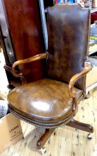 LEATHER OFFICE ARMCHAIR