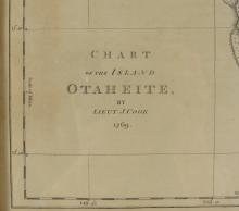 CHART OF THE ISLAND OTAHEITE, 1769