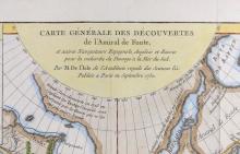 CARTE GENERALE DES DECOUVERTES DE L'AMIRAL DE FONTE, 1752