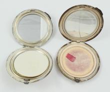 2 SILVER COMPACTS