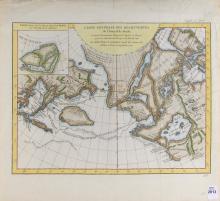 CARTE GENERALE DES DECOUVERTES DE L'AMIRAL DE FONTE, 1752